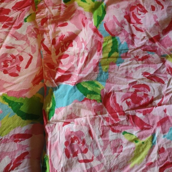 Lilly Pulitzer Garnet Hill TWIN DUVET First Impressions Hotty Roses *SEE - Picture 10 of 12